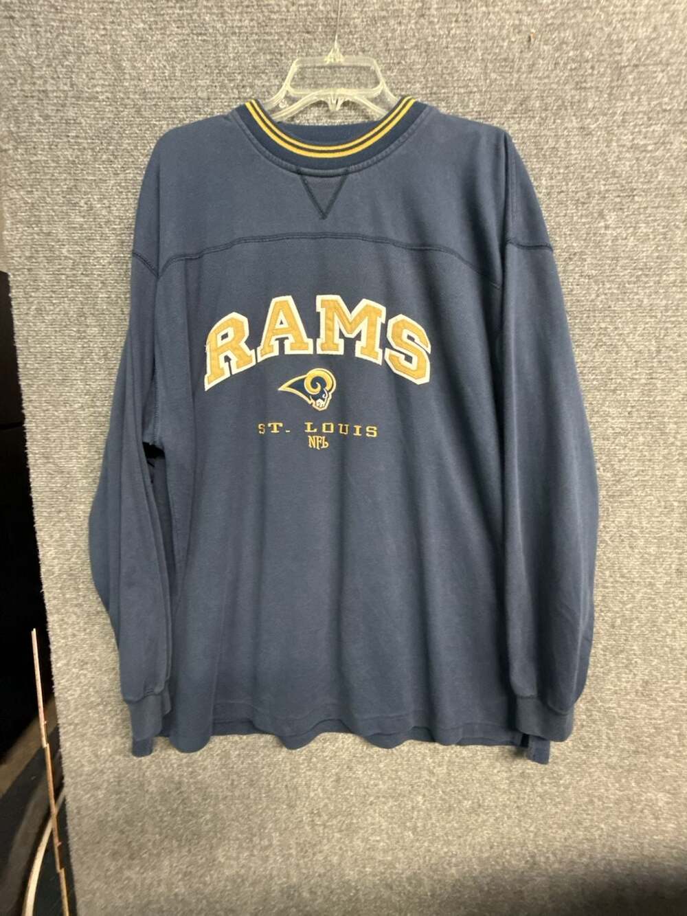 Vintage St. Louis Rams NFL Long Sleeve Sweatshirt Size 2XL